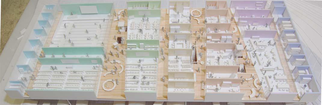 作品「沖縄県新看護研修センター建設プロポーザル案」の画像 その5 （建築家 : 納谷 学）
