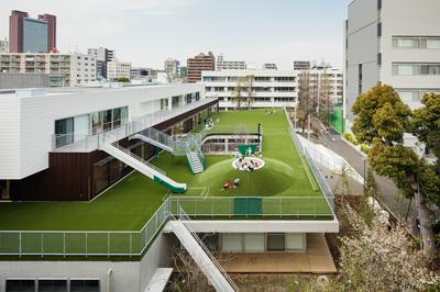昭和こども園　〜屋上園庭と中庭が子供を育てる〜 | work by Architect Manabu Naya