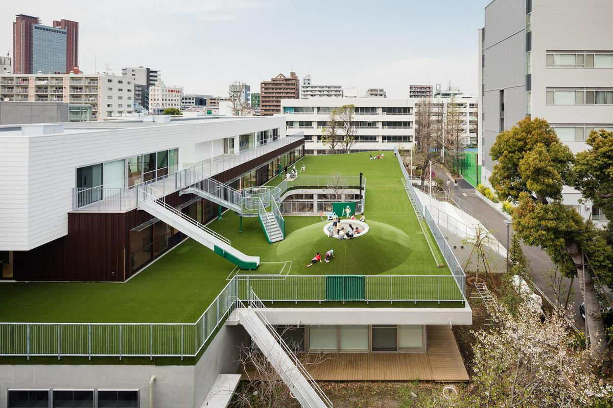 作品「昭和こども園　〜屋上園庭と中庭が子供を育てる〜」の画像 その2 （建築家 : 納谷 学）