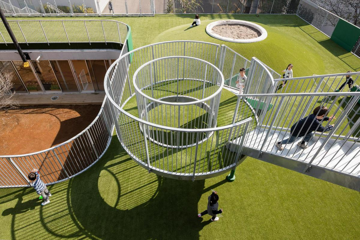 作品「昭和こども園　〜屋上園庭と中庭が子供を育てる〜」の画像 その5 （建築家 : 納谷 学）
