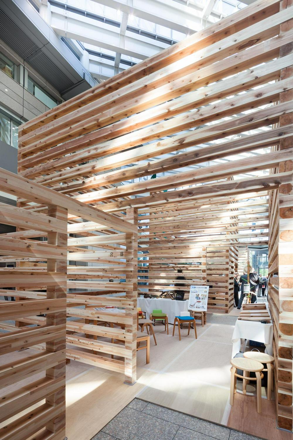 作品「「森と木の国　あきた展」　〜光と香り、杉の森に迷い込む〜」の画像 その7 （建築家 : 納谷 学）