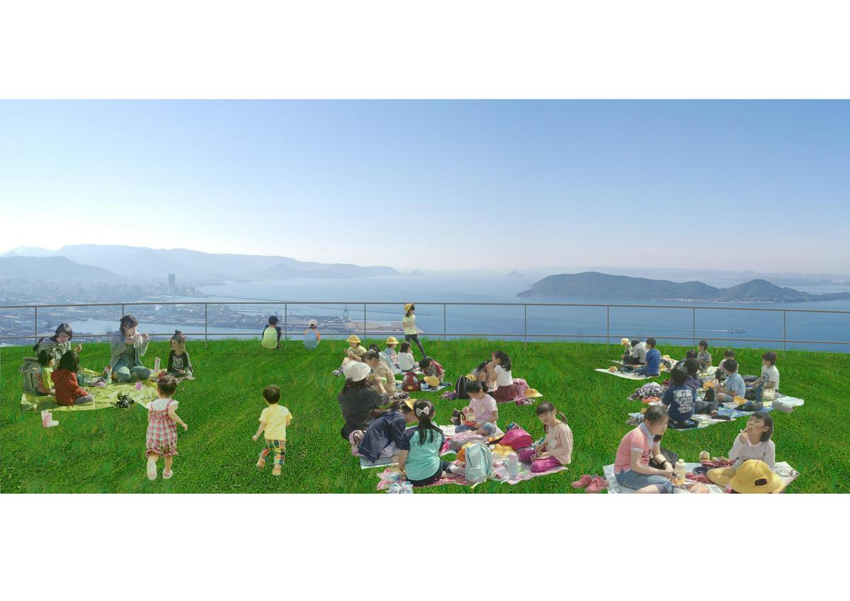 Image of "MESA 　〜屋島にかかるゆるやかな屋根〜", the work by architect : Manabu Naya (image number 4)