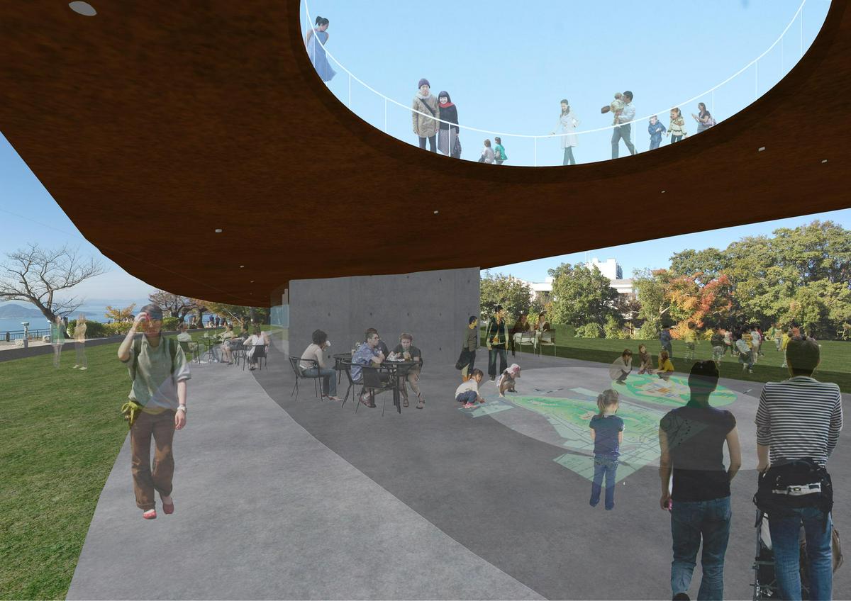 Image of "MESA 　〜屋島にかかるゆるやかな屋根〜", the work by architect : Manabu Naya (image number 7)