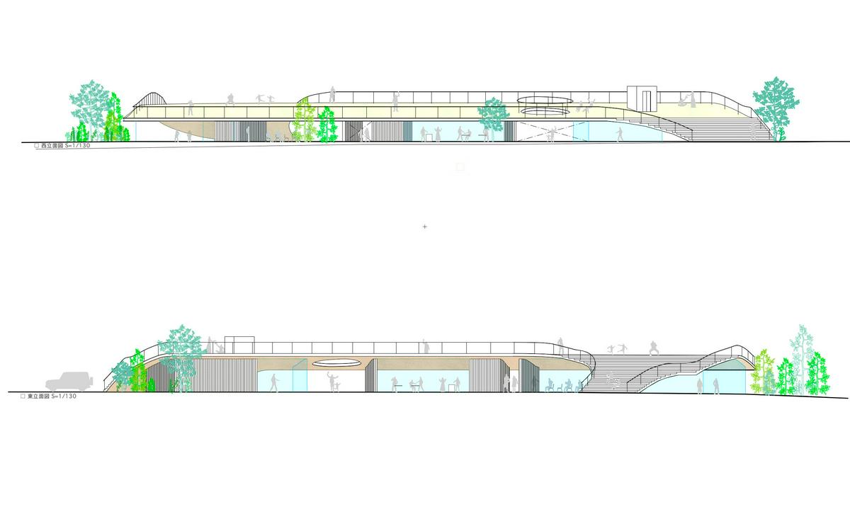 Image of "MESA 　〜屋島にかかるゆるやかな屋根〜", the work by architect : Manabu Naya (image number 21)