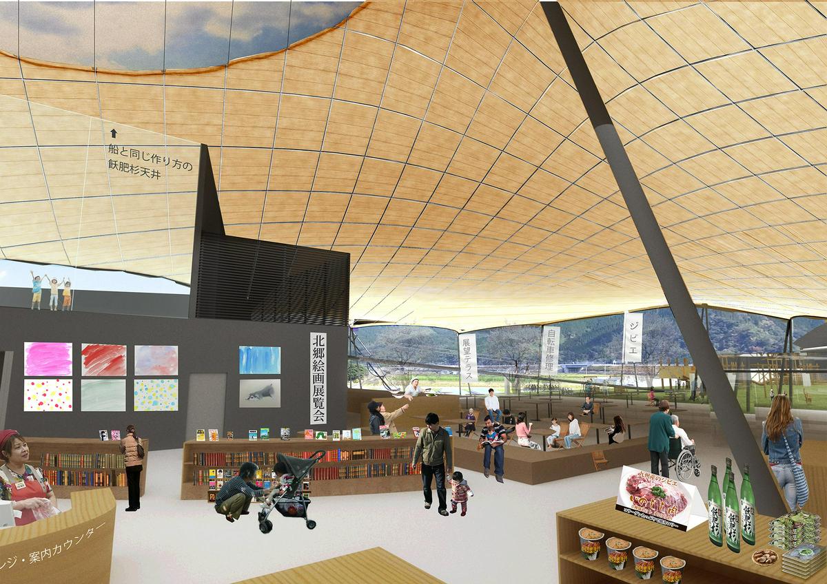 Image of "道の駅 計画案", the work by architect : Erika Nakagawa (image number 2)