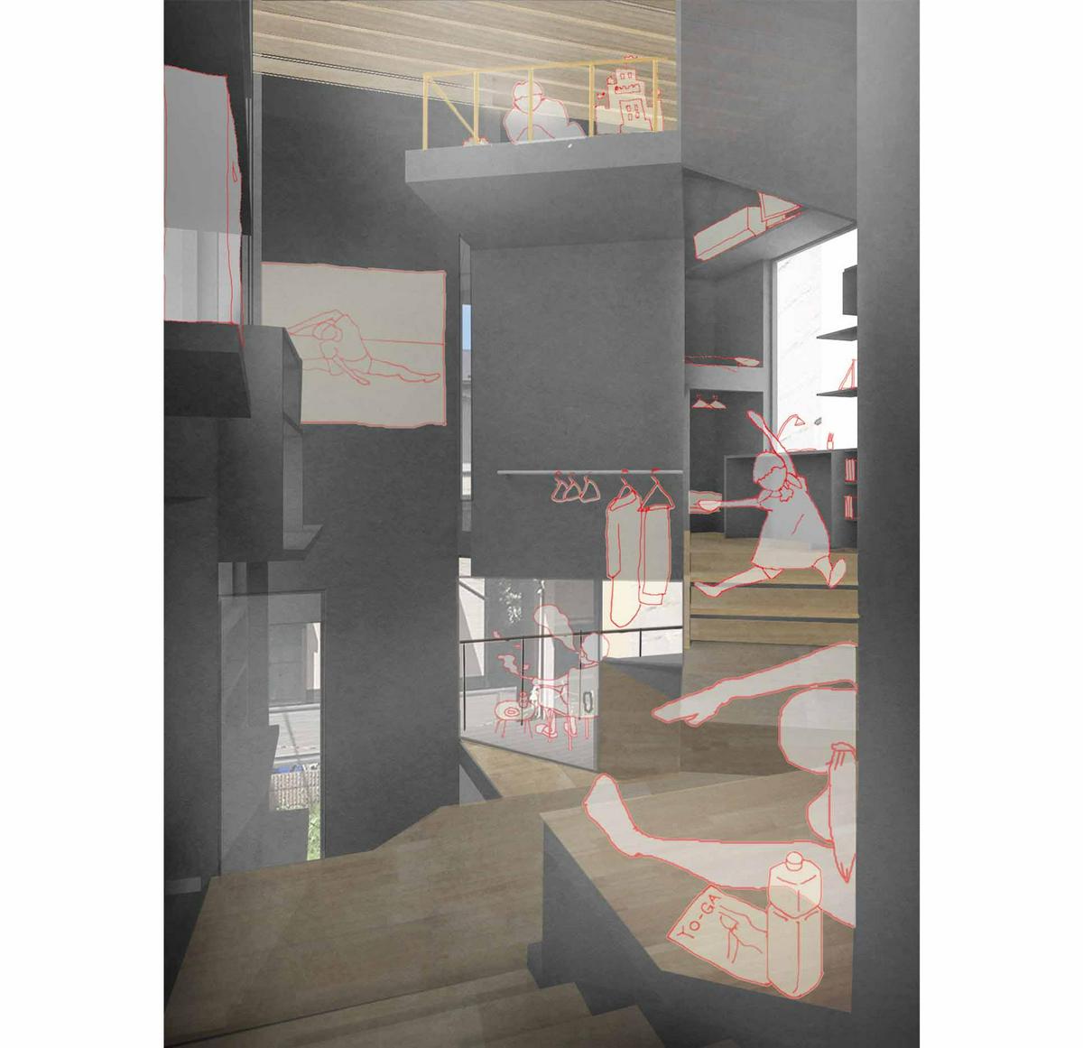 作品「丘端の家」の画像 その8 （建築家 : 中川エリカ）