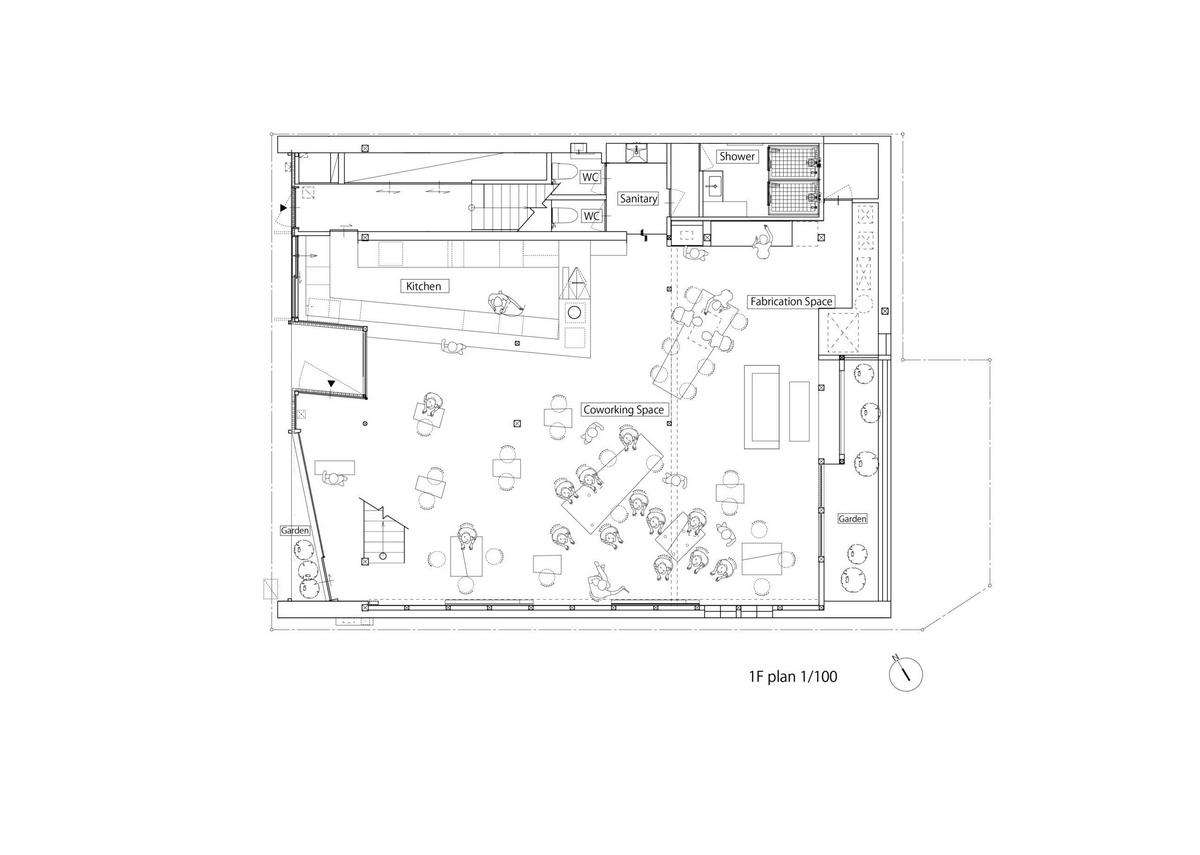 作品「FabCafe Kyoto / MTRL KYOTO」の画像 その14 （建築家 : 佐野 文彦）