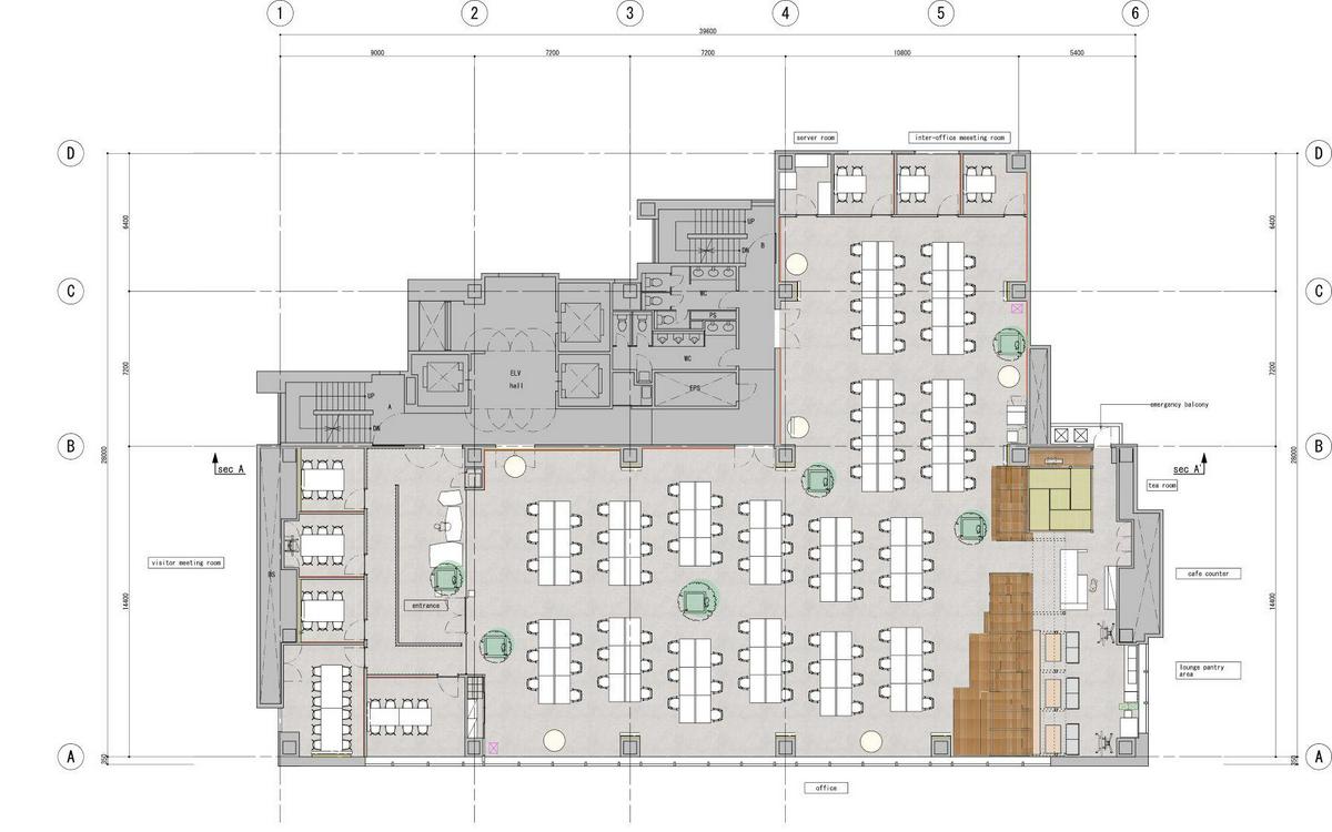 Image of "BizReach Shibuya Shin-Minamiguchi Office | ビズリーチ 渋谷新南口オフィス", the work by architect : Fumihiko Sano (image number 18)