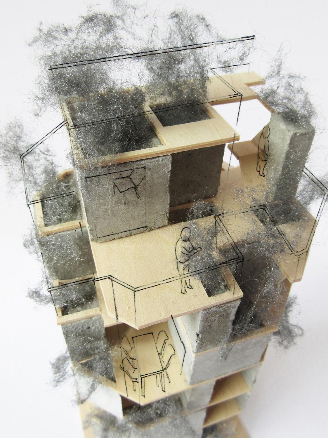 Image of "根津の集合住宅", the work by architect : Kohei Oba (image number 2)
