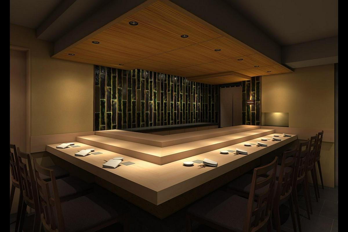 作品「 鮨 とかみ｜ Hong Kong Sushi Tokami Hong Kong」の画像 その2 （建築家 : 中山 眞琴）