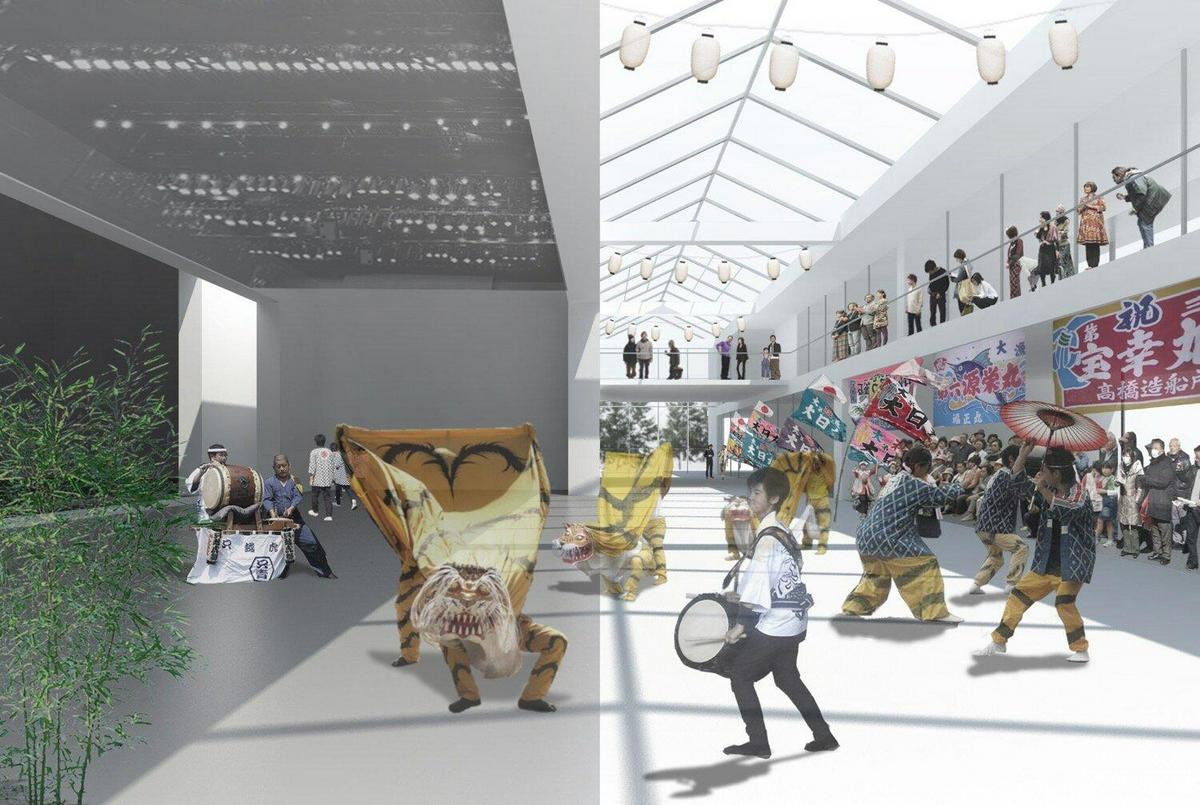 Image of "釜石市民ホール プロポーザル | Kamaishi Civic Hall Proposal", the work by architect : Chie Konno (image number 2)