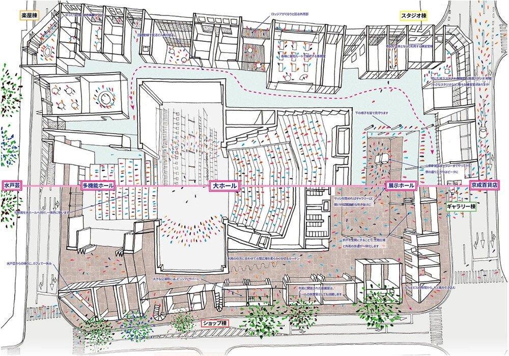 Image of "水戸市新市民会館プロポーザル |  Mito Civic Hall Proposal", the work by architect : Chie Konno (image number 1)