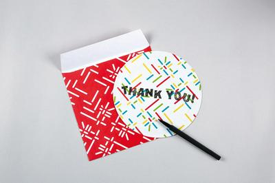 作品「空気の器 メッセージカード （国立新美術館）」の画像 その2 （建築家 : 鈴野 浩一）